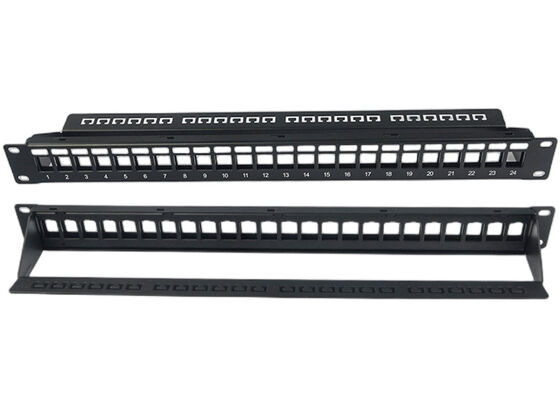 Jakość  Blank Network Patch Panel Unshielded RJ45 24 Port 1U Patch Panel fabryka