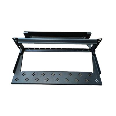 Czarne panele krosowe MPO MTP Modułowa półka panelu krosowego 96F 1U LC