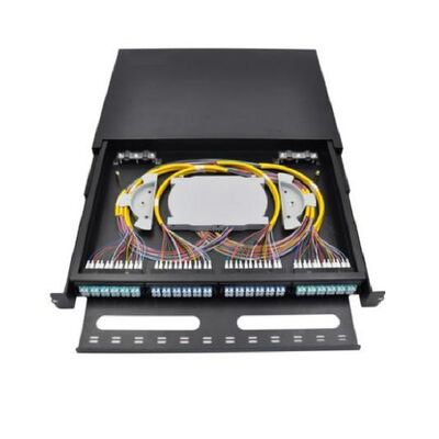 Panele krosowe 96FO MPO MTP Patch panel światłowodowy LC Duplex 1U 12 gniazd
