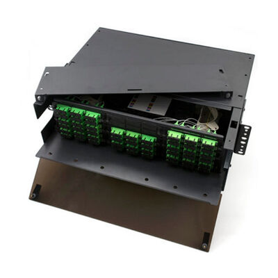 Panele krosowe 3RU MPO MTP Patch panel światłowodowy 108F SC APC posiada 9 adapterów LGX