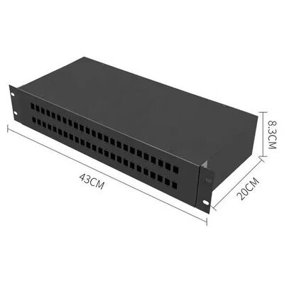 Stały panel dystrybucji światłowodów ODF 2U Panel krosowy montowany w szafie