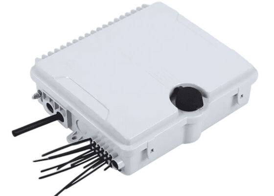 Skrzynka zaciskowa światłowodowa 12 portów SC/LC/ST/FC IP-66 UPC/APC Jasnoszary FTTH