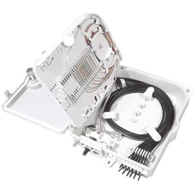 Skrzynka zaciskowa światłowodowa 12 portów SC/LC/ST/FC IP-66 UPC/APC Jasnoszary FTTH