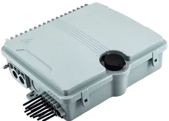 Skrzynka zaciskowa światłowodowa 12 portów SC/LC/ST/FC IP-66 UPC/APC Jasnoszary FTTH