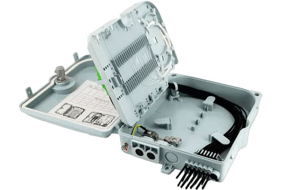 Skrzynka zaciskowa światłowodowa 12 portów SC/LC/ST/FC IP-66 UPC/APC Jasnoszary FTTH