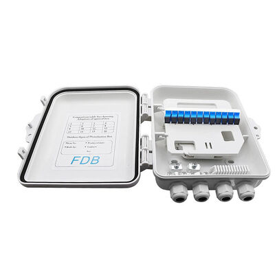 SC 1x8 PLC Splitter światłowodowy IP65 12 rdzeni do montażu na ścianie