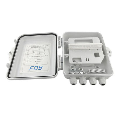 SC 1x8 PLC Splitter światłowodowy IP65 12 rdzeni do montażu na ścianie