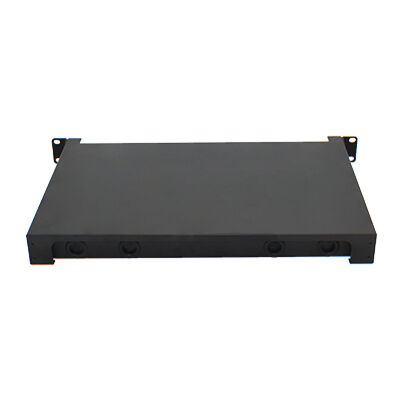 Patch panel światłowodowy FTTH do montażu w stojaku 1U 24 rdzenie SC LC FC ST