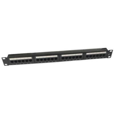 UTP 24-portowy panel krosowy CAT6 1U panel krosowy Keystone pusty RJ45