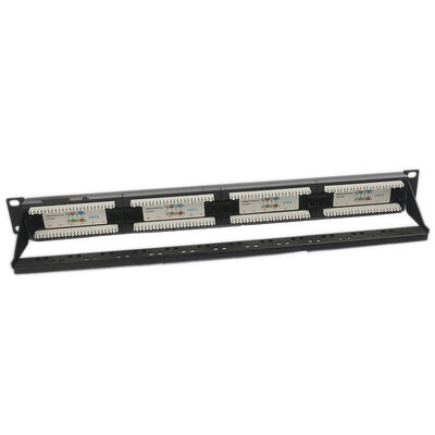 UTP 24-portowy panel krosowy CAT6 1U panel krosowy Keystone pusty RJ45