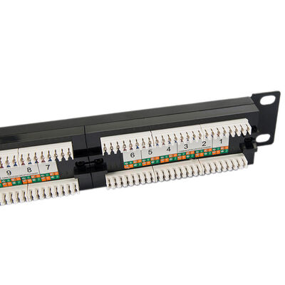 Pusty panel krosowy Keystone 1U Nieekranowany 24-portowy panel krosowy CAT5E