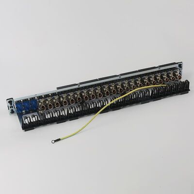 Patch panel sieciowy UTP Zintegrowany panel krosowy RJ45 1U 24 porty