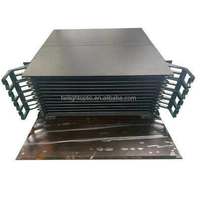Patch panel światłowodowy LC Duplex 430x200x46mm do okablowania sieciowego