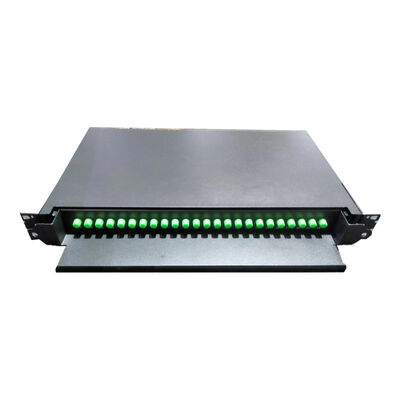 24C FC APC Fiber Count Optical Patch Panel dla włókien G652D / G657A1