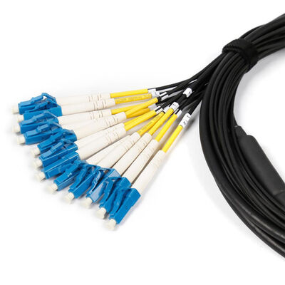 Dostosowany wojskowy antyrodent taktyczny jednokomórkowy 12 rdzenia LC SC FC ST Pancerz Kabel optyczny pancerny LSZH Fiber Patch Cable