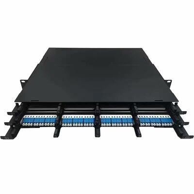 1U 144 rdzeni MTP MPO -LC Panel krosowy ODF Obudowa typu wysuwanego na 12 kaset