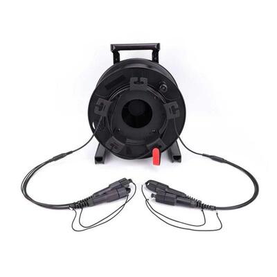 150M Tac Fiber TPU Armord Tactical Fiber Single-Mode 4/6/8/12 Strands Kabel na rolce z łącznikami SC LC ST do transmisji na żywo